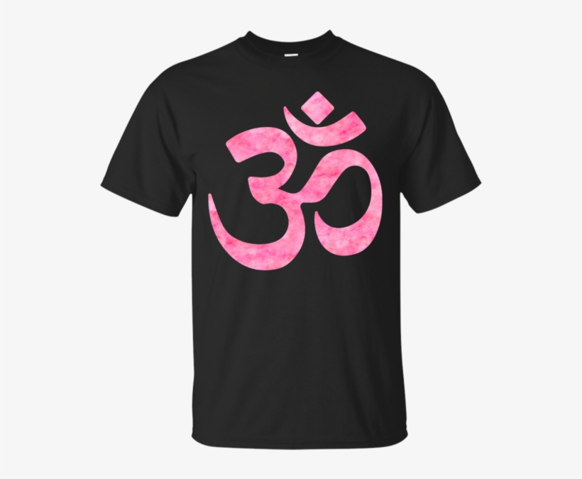 Pink Watercolor Om Symbol T Shirt & Hoodie - Cafepress Om Symbol Circle Rectangular Canvas Pillow, transparent png download
