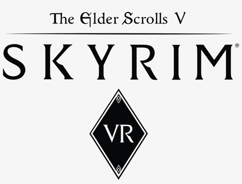 #e32017 The Elder Scrolls V - Skyrim Vr Logo Png, transparent png download