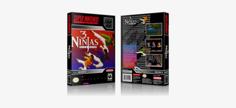3 Ninjas Kick Back Replacement Nintendo 64 Replacement - 3 Ninjas Kick Back Super Nintendo Snes, transparent png download