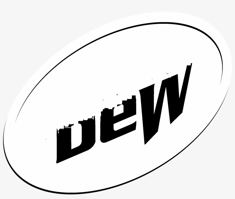 Mountain Dew Logo Black And White - Circle, transparent png download