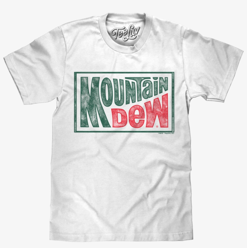 Mountain Dew Retro Logo - Retro Mountain Dew Tshirt, transparent png download
