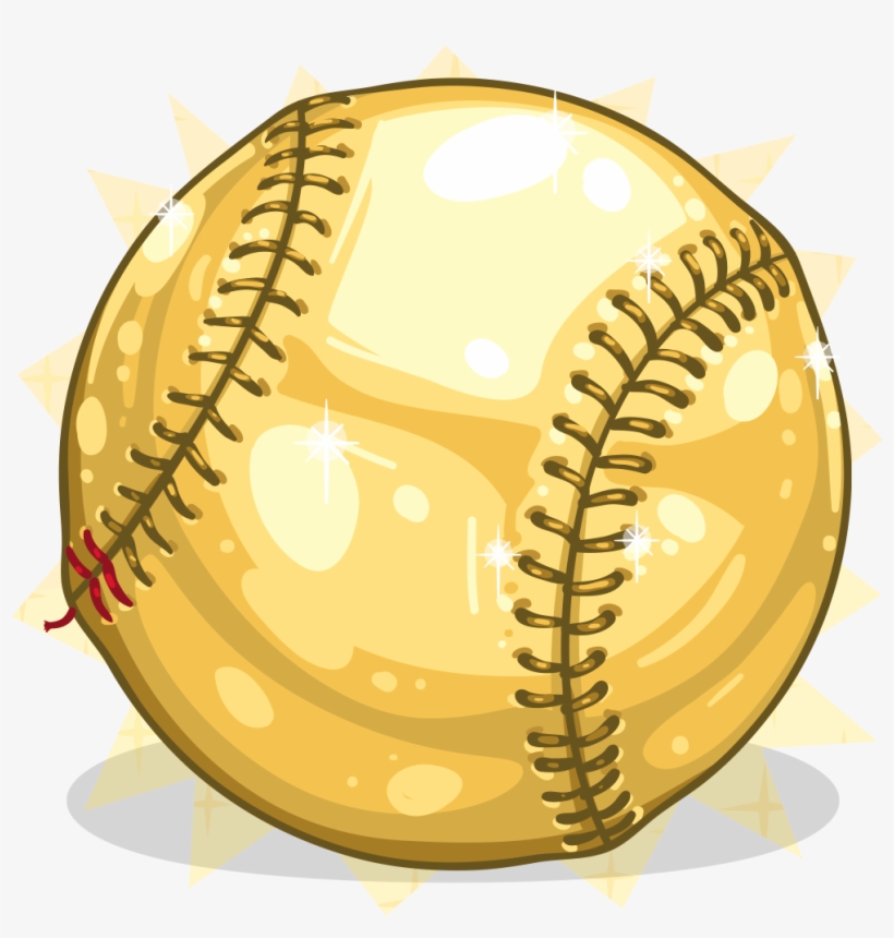Item Detail Golden Itembrowser The Midas Touch - Baseball Ball Outline, transparent png download
