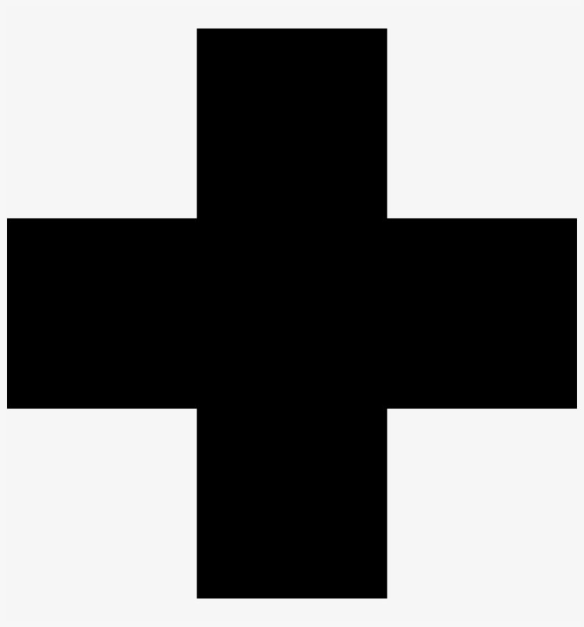 Free Black Cross Clipart - Black Cross, transparent png download