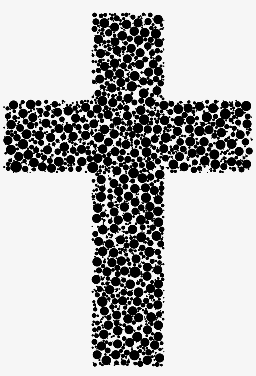 Cross Circles Jpg Freeuse - Cross Black And White Png, transparent png download
