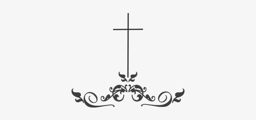 Swirl Medium Brown Cross Clip Art At Clker - Decorative Elements Clip Art, transparent png download