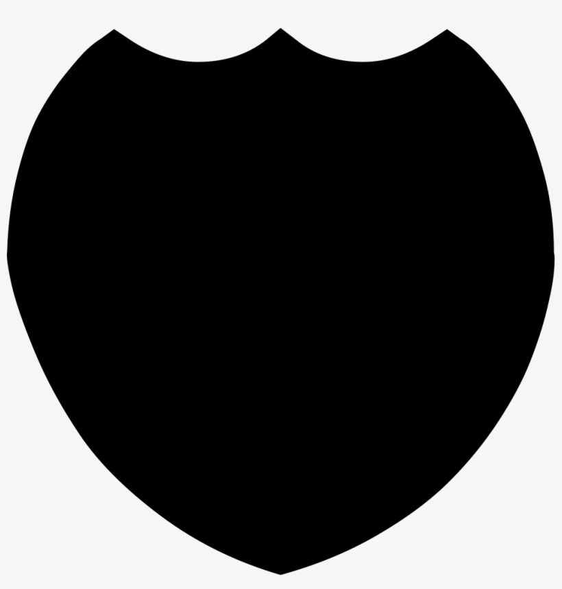Shield Silhouette At Getdrawings - Silhouette Shield, transparent png download