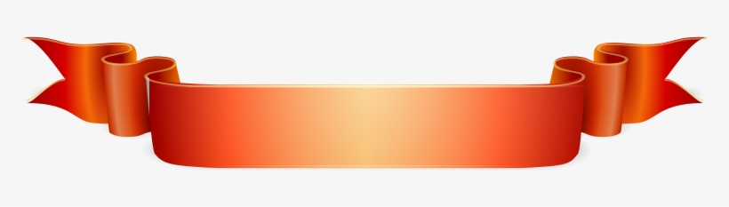 This Free Clipart Png Design Of Burned Orange Ribbon, transparent png download