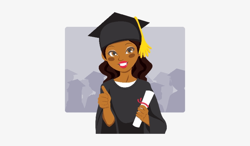 Png Royalty Free Download African American Graduate - African American Graduation Clipart, transparent png download