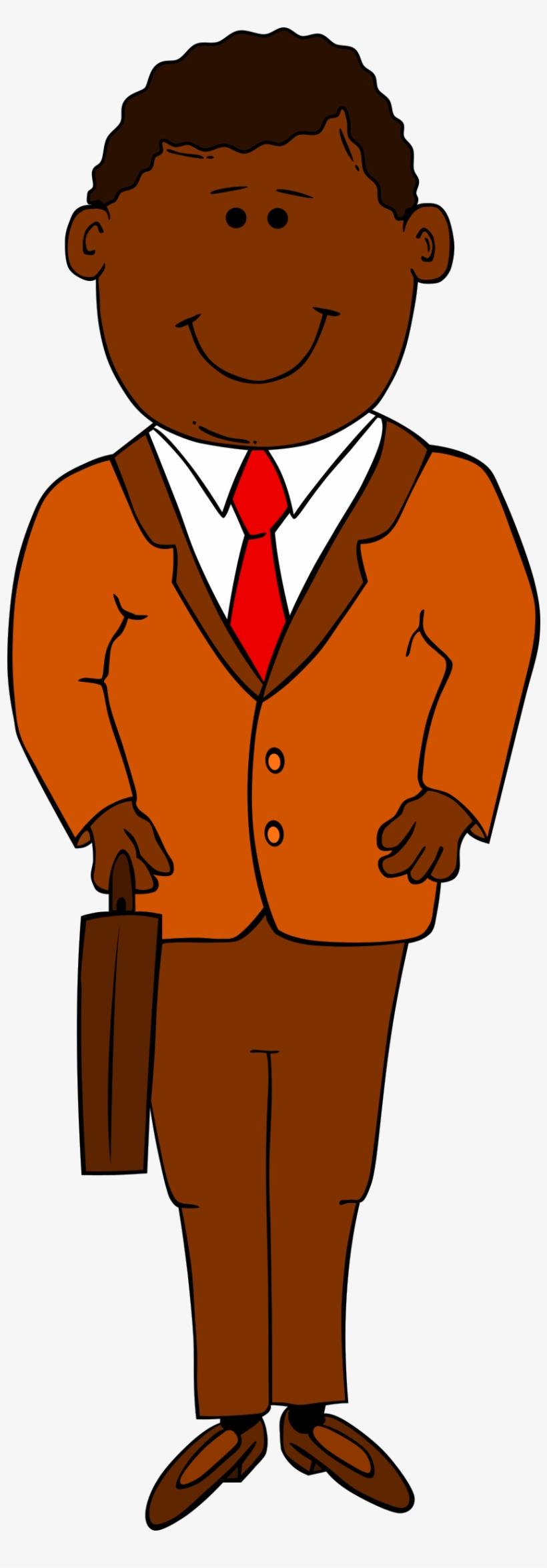 Man In Suit Who Enjoys The Coffee At Cotonou And - Cartoon Man In Suit, transparent png download