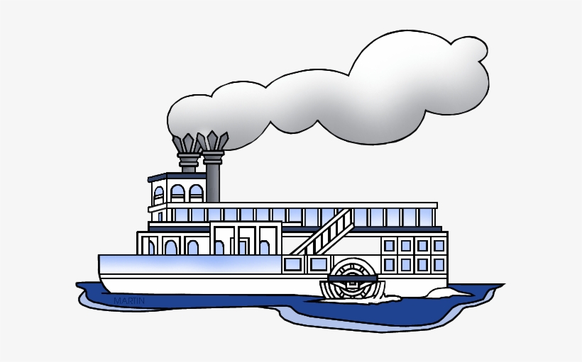 Fishing Boat Clipart Steamer Boat - Steam Boat Clip Art, transparent png download
