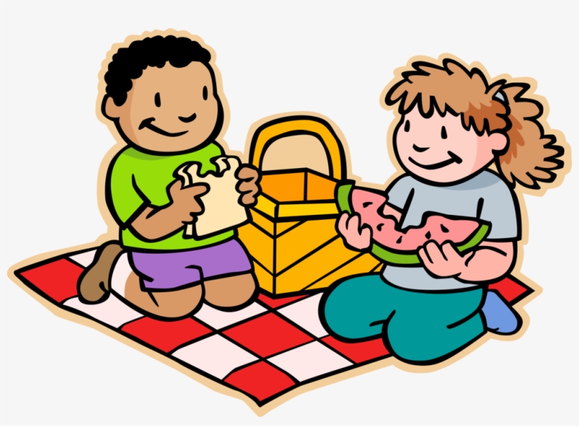 Boy And Girl Having A Picnic Royalty Free Vector Clip - Clipart Picnic, transparent png download