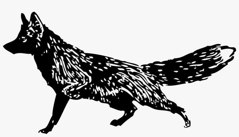 Fox Clip Art Black, transparent png download