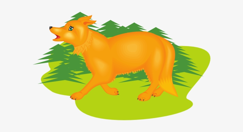 Fox Clipart Walking - Cartoon Foxes Walking In A Forest, transparent png download