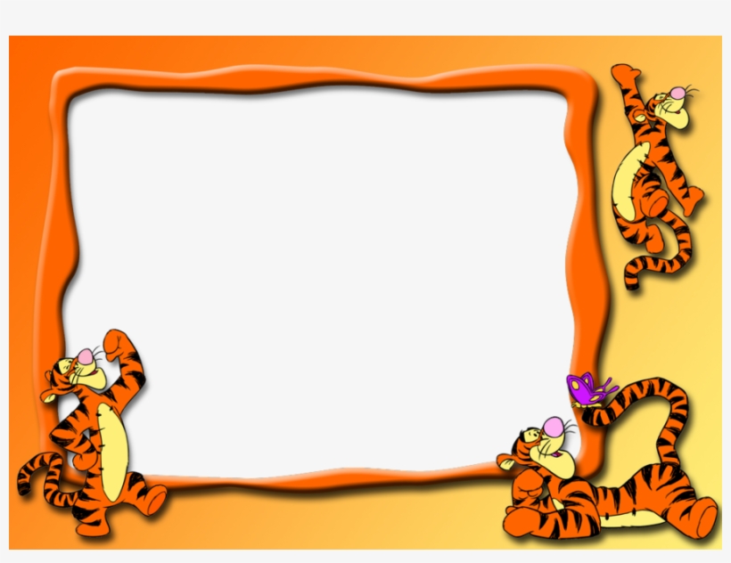 Download Marcos De Tiger Clipart Winnie The Pooh Tigger - Marcos Para Fotos De Tigger, transparent png download