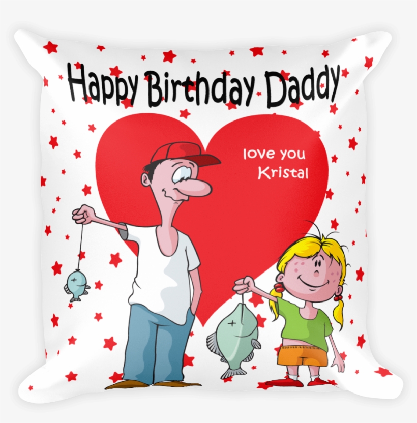 Happy Birthday Daddy Pillows - Clip Art, transparent png download