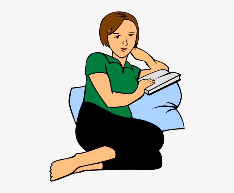 How To Set Use Pillow Reading Clipart, transparent png download