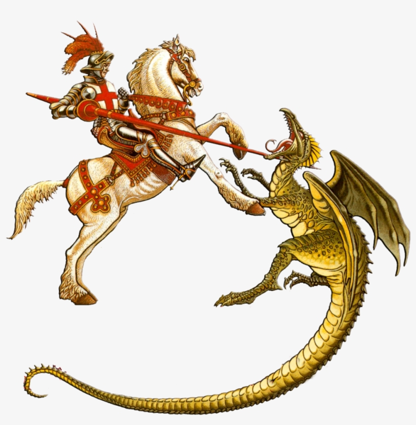 St George & Dragon Russian - St George And The Dragon Png, transparent png download