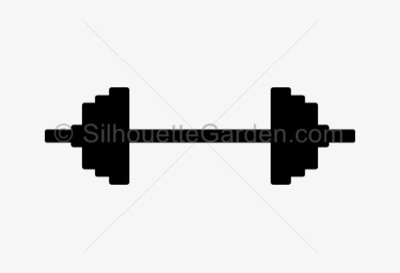 Barbell Silhouette Clipart, transparent png download
