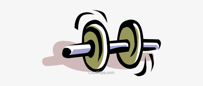 Dumbbell Royalty Free Vector Clip Art Illustration - Halteres Clipart, transparent png download