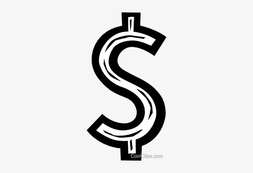 Dollar Sign Royalty Free Vector Clip Art Illustration, transparent png download
