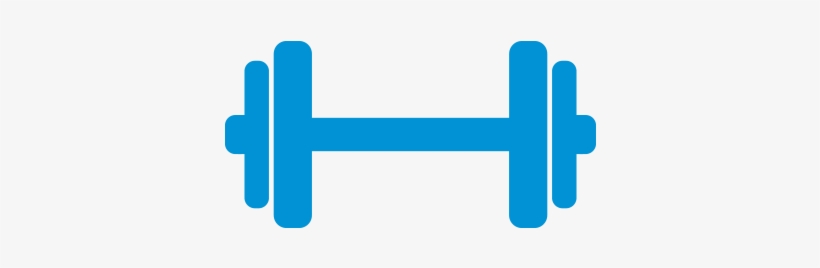 Icon Wellness - Blue Dumbbell Icon Transparent, transparent png download
