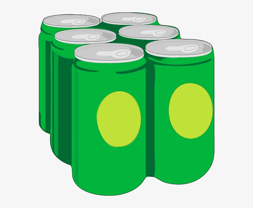 Six Pack No Shadow Clip Art At Clker - Six Pack Beer Clip Art, transparent png download