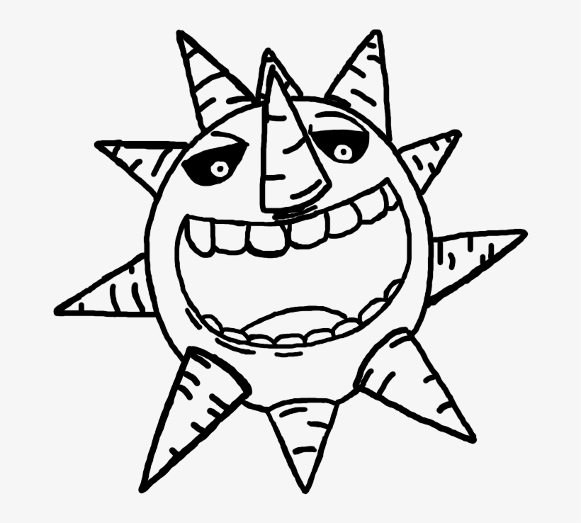Drawings Of The Sun - Soul Eater Drawing Sun, transparent png download