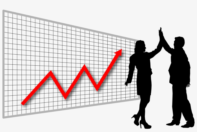 Profit High Five Graph In Perspective Icons Png - Accountancy And Business Management Png, transparent png download