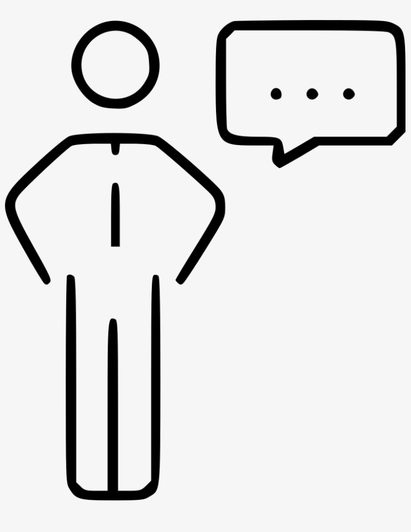 Businessman Speech Idea Speak Communication Conversation - Business, transparent png download