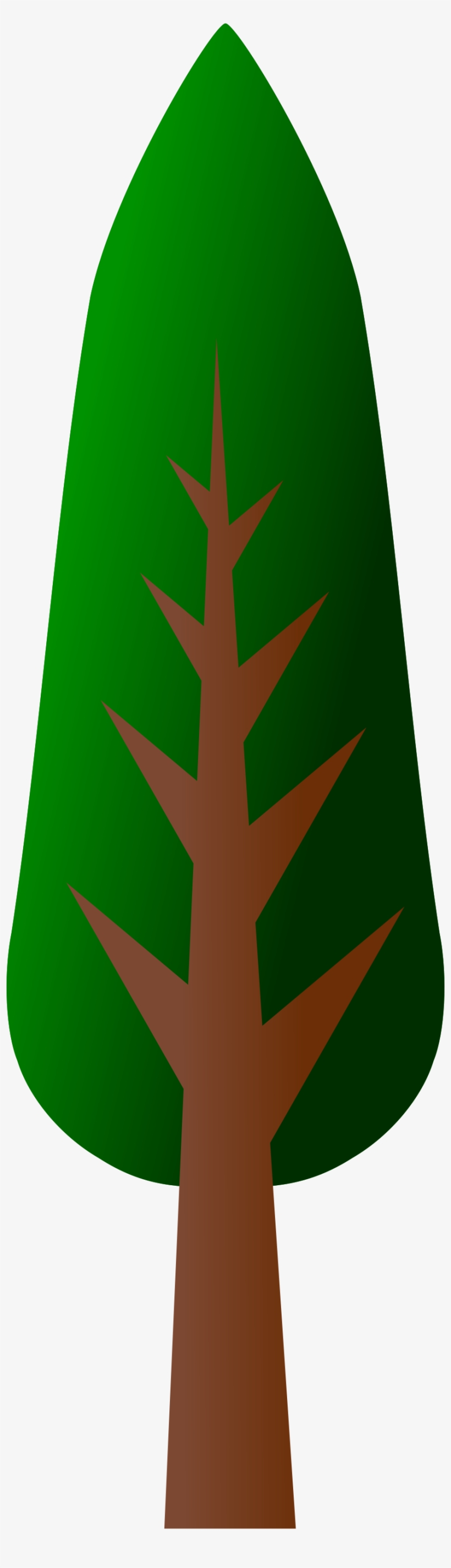 Simple Tree Clipart At Getdrawings - Tall Clipart Tree, transparent png download