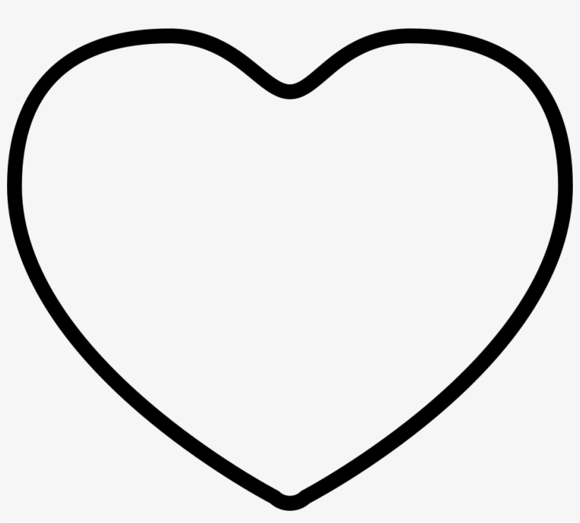 Heart Outline Comments - Clip Art, transparent png download