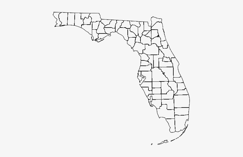 Map Psd Official Psds - County Florida, transparent png download