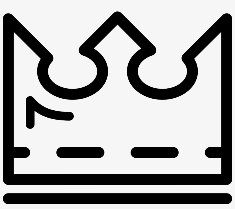 Royal Crown Outline - Icon, transparent png download