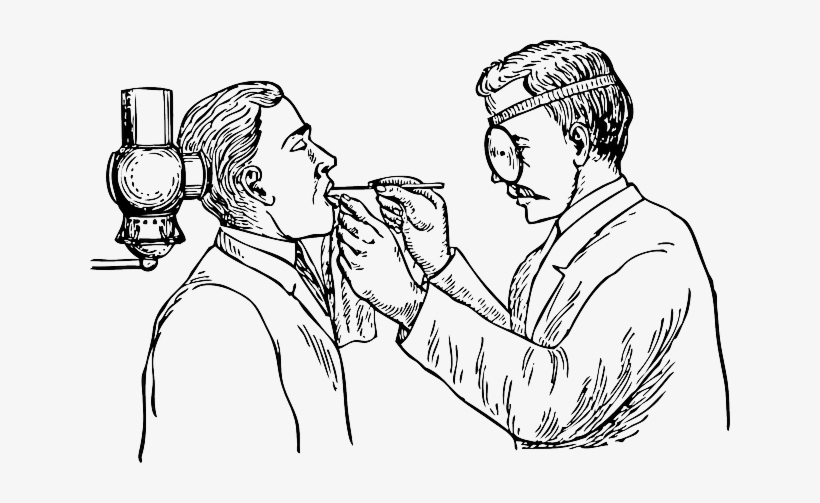 Outline, Doctor, Mouth, Medical, Teeth, Dental, Exam - Outline Images Of Dentist, transparent png download