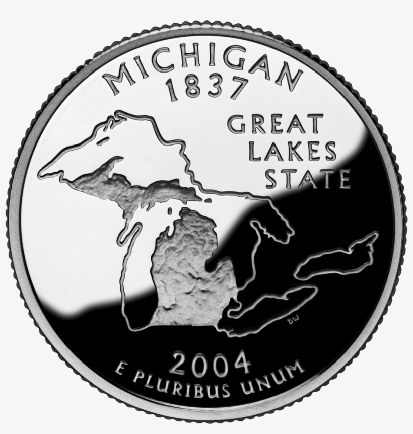 State Quarters List - Michigan State Quarter, transparent png download