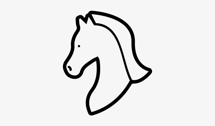 Sketch Outline Head Horse Isolated On White Vector Horse