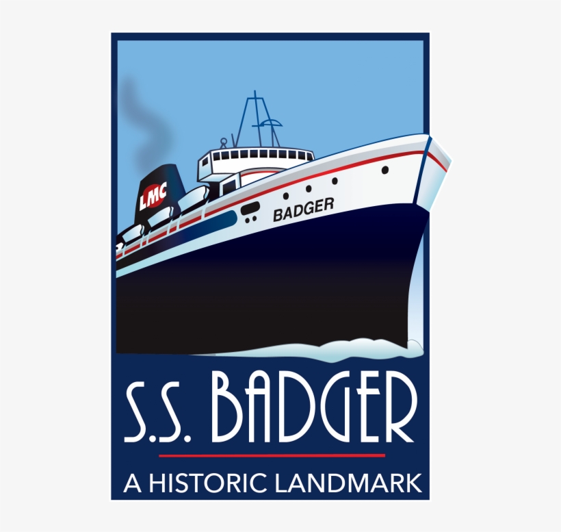 Lake Michigan Carferry Service - Ss Badger Logo, transparent png download