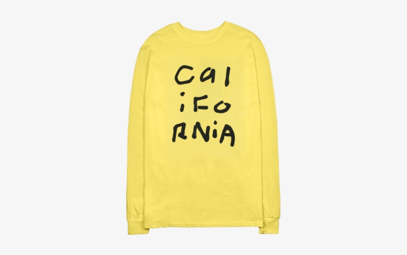 California Collage Yellow Long Sleeve Shirt - Diplo, transparent png download