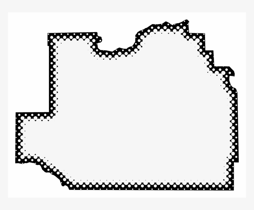 A Map Of Marion With Dots Reversed Out Of A Black Outline - Map, transparent png download