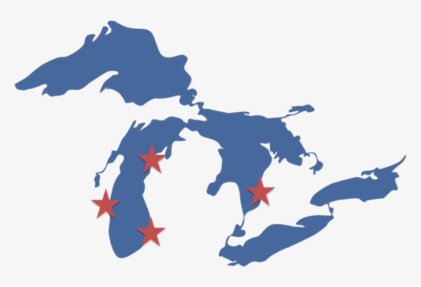 Changing Great Lakes Water Levels And Local Impacts - Great Lakes Silhouette, transparent png download