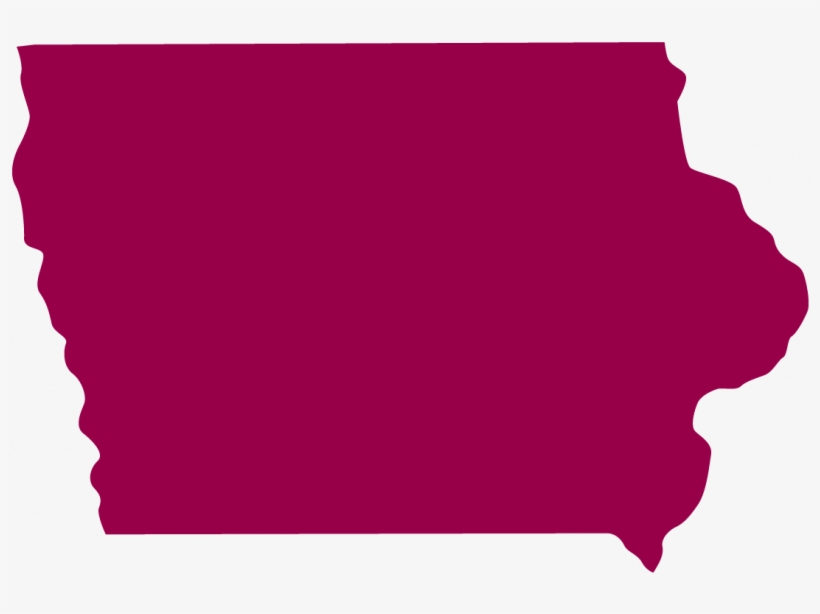 Florida Clipart Pink - State Of Iowa Png, transparent png download