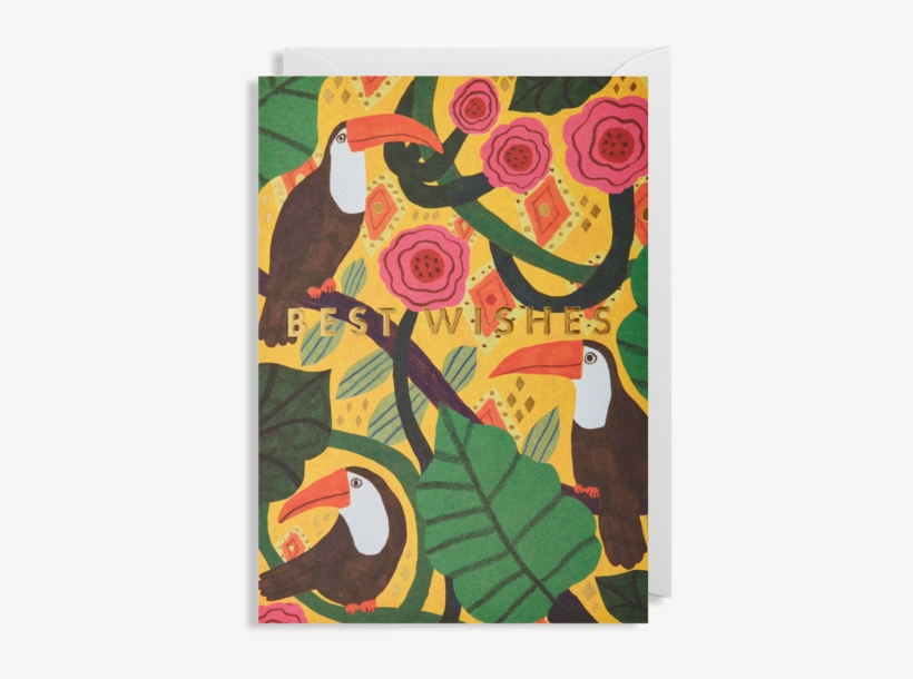 Best Wishes Toucan Greeting Card - Illustration, transparent png download