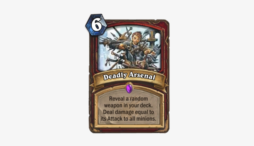 Deadly-arsenal - Deadly Arsenal Hearthstone, transparent png download