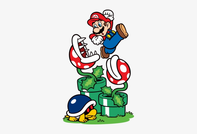 File Mario Piranha Plant - Super Mario Nephew Birthday Card, transparent png download