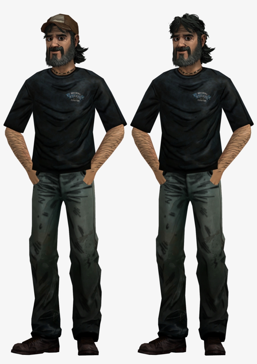 I Did A Custom Edit Of Twd2 Kenny Where He Wears Luke's - Deadpool Angel Dust Breast, transparent png download