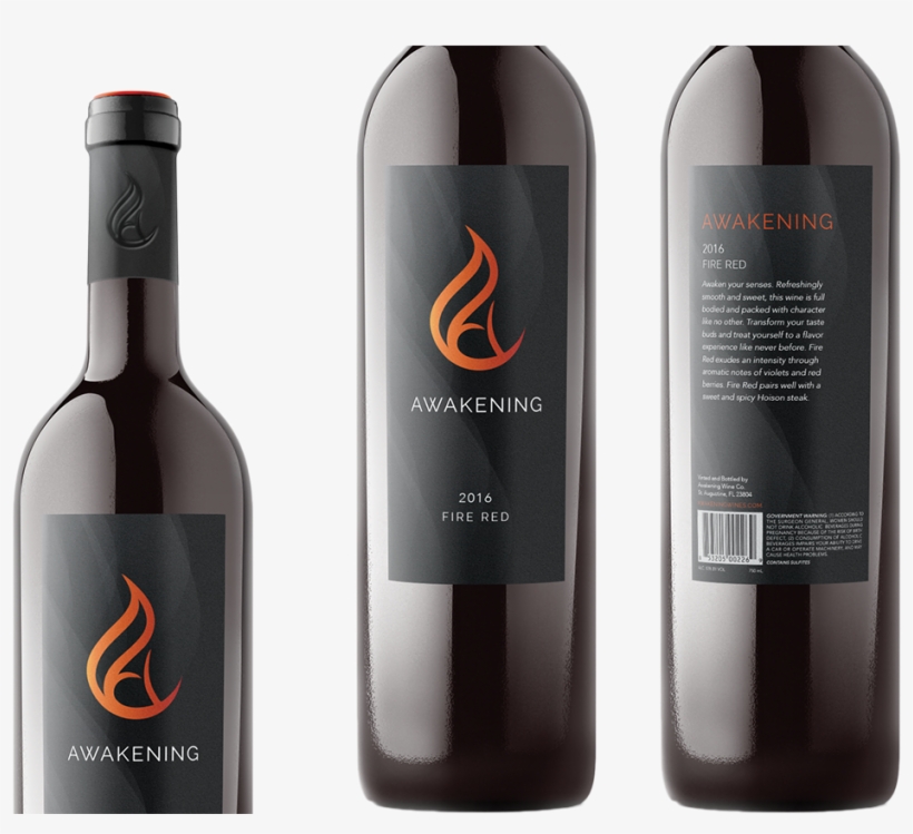 Awakening Wine - Wine Bottle, transparent png download