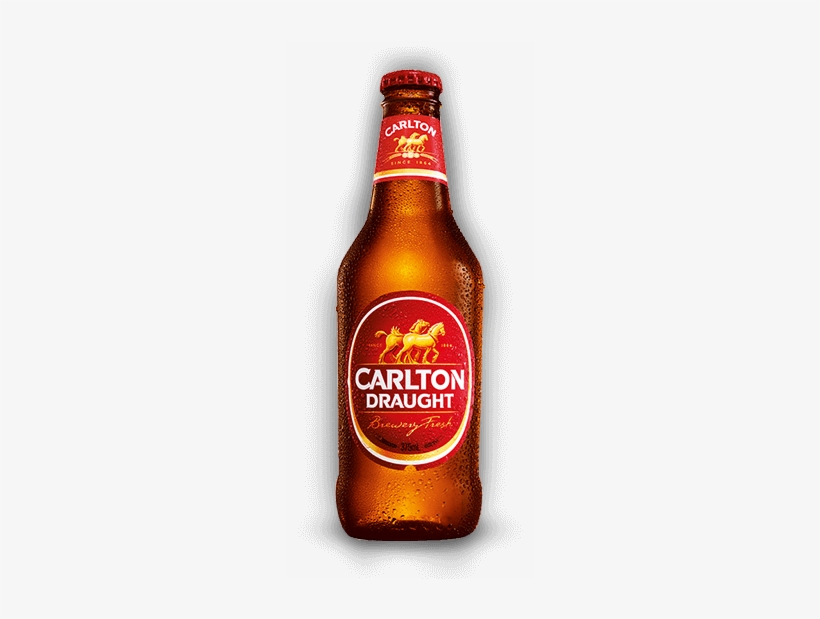 Carlton Draught Bottle 375ml - Carlton Draught Stubby, transparent png download
