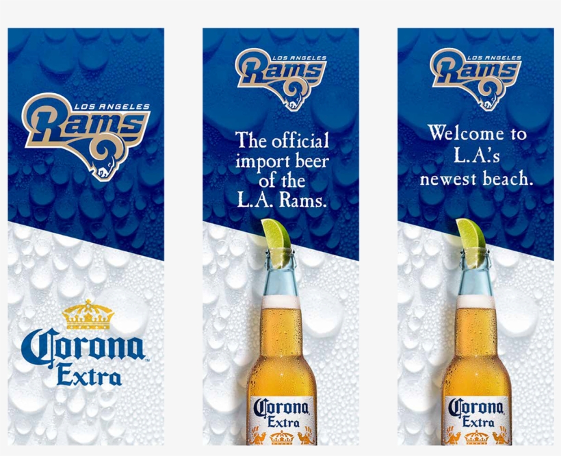 Billboard Honoring The Return Of The Rams To Los Angeles - Corona Extra, transparent png download