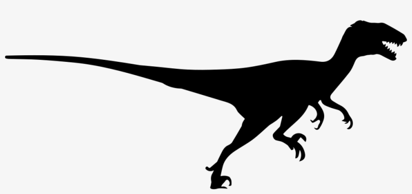 Velociraptor Silhouette At Getdrawings - Velociraptor Vector Png, transparent png download