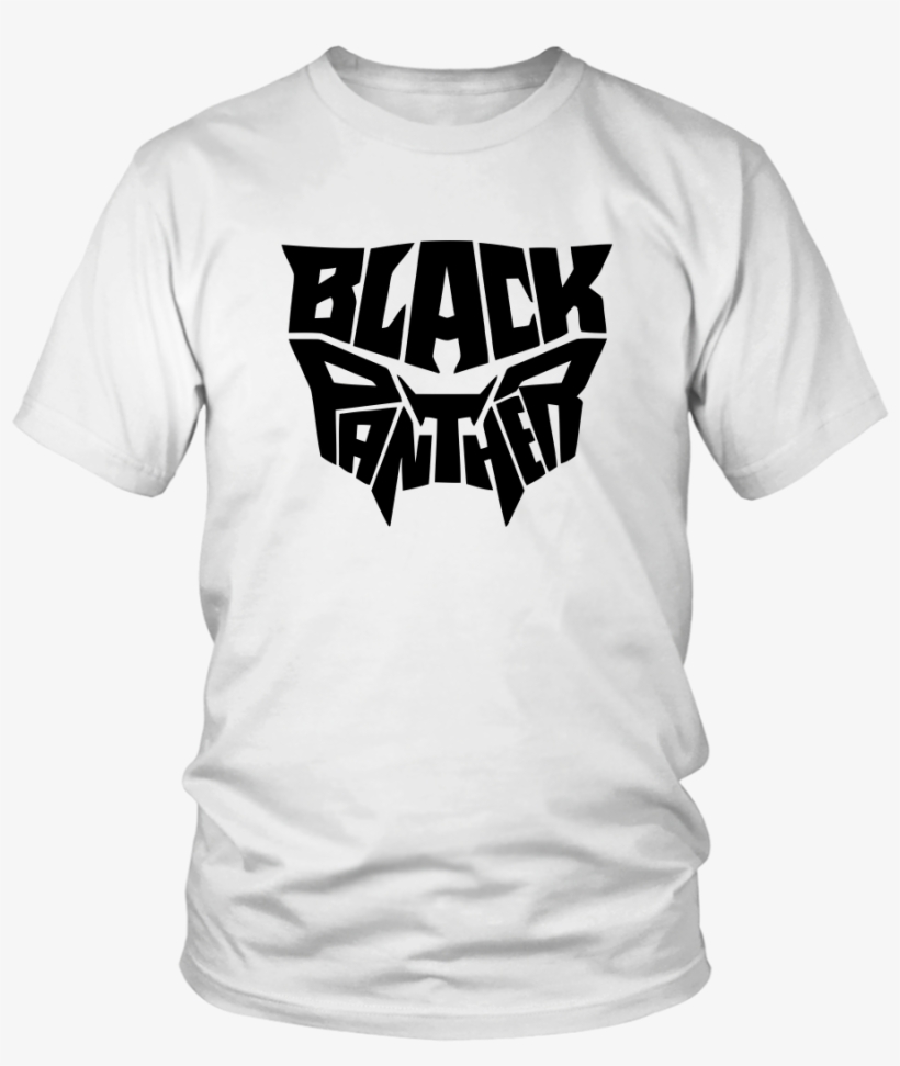 Black Panther Typography Logo Black T-shirt - Typography Batman Shirt, transparent png download